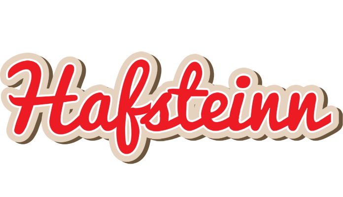 Hafsteinn chocolate logo