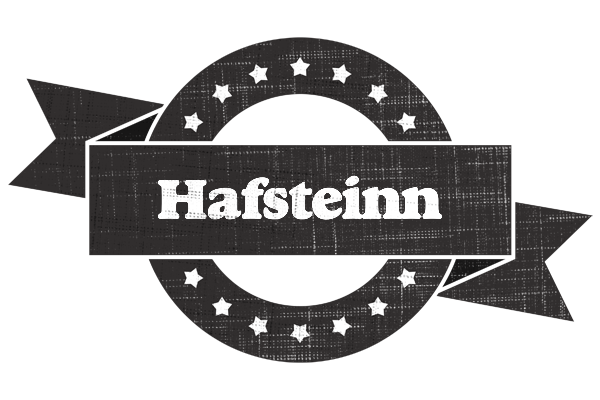 Hafsteinn grunge logo