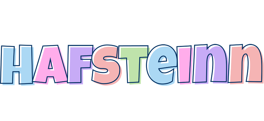 Hafsteinn pastel logo