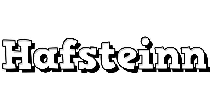 Hafsteinn snowing logo