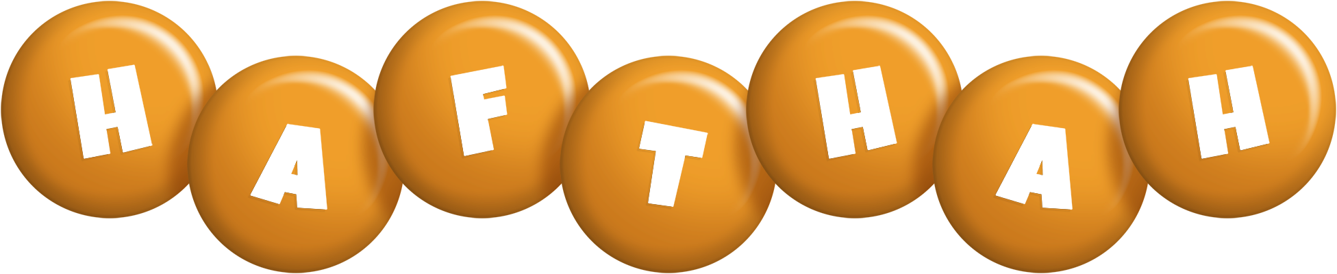 Hafthah candy-orange logo