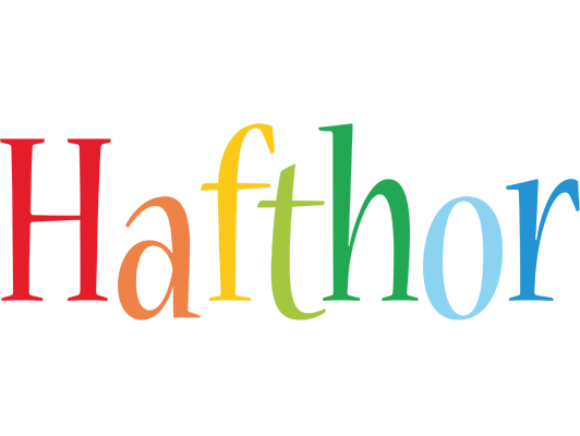 Hafthor birthday logo