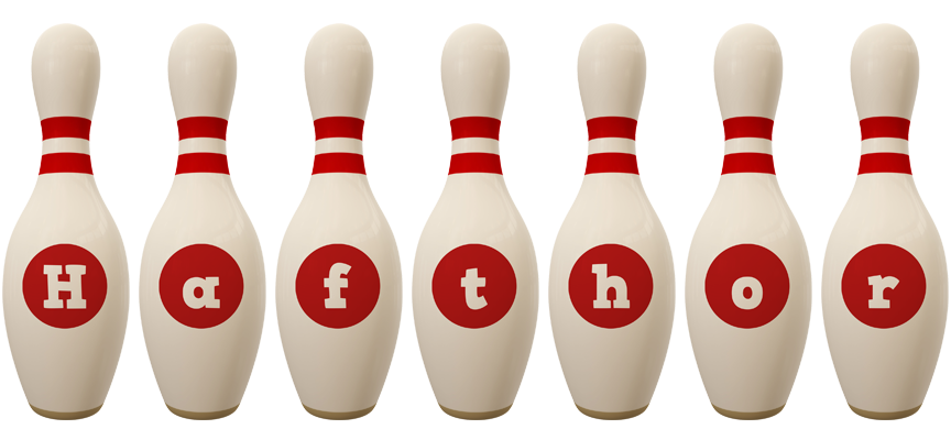 Hafthor bowling-pin logo