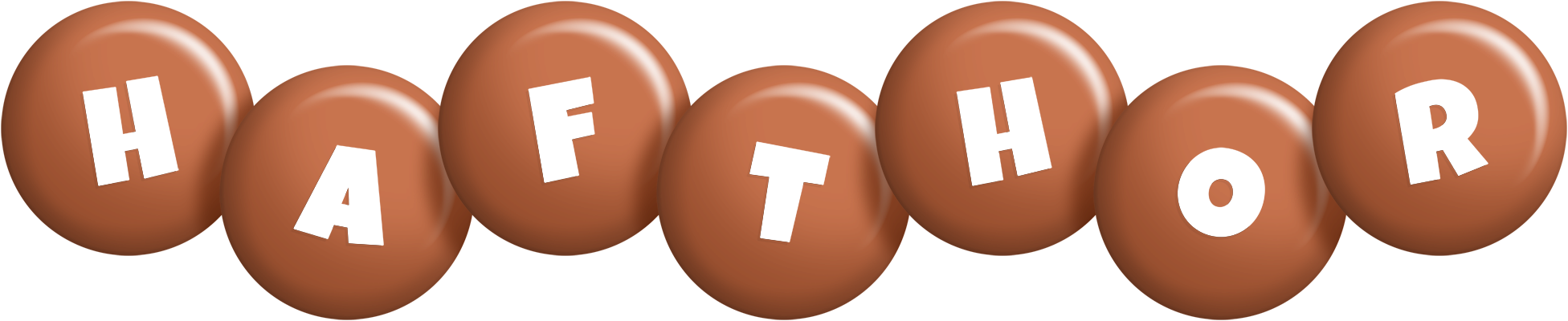 Hafthor candy-brown logo