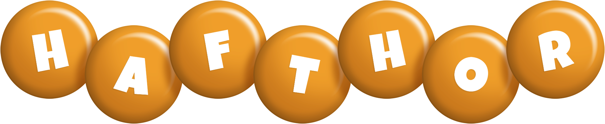 Hafthor candy-orange logo