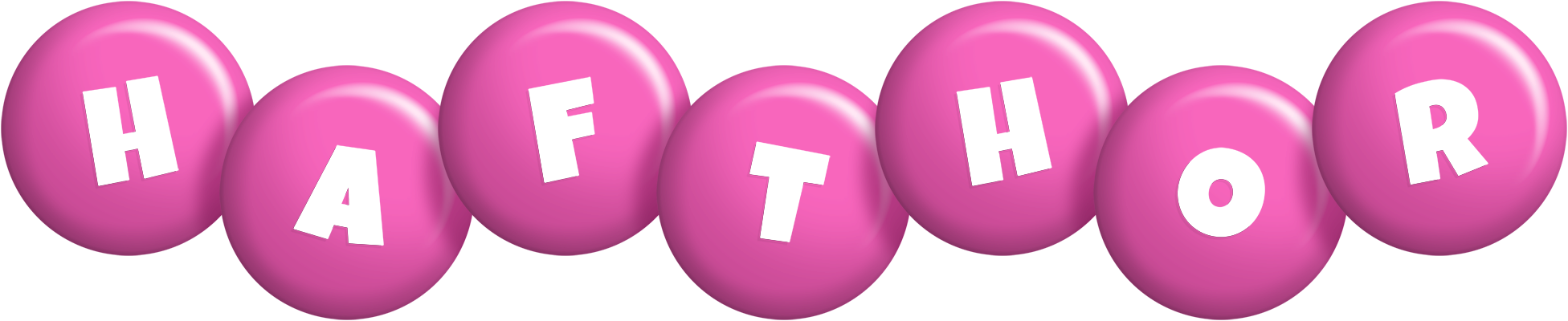 Hafthor candy-pink logo