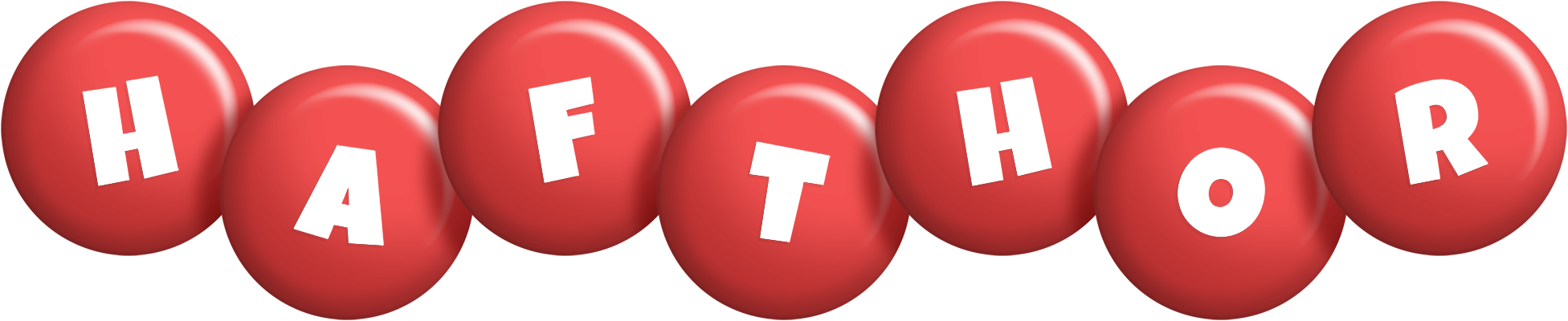 Hafthor candy-red logo