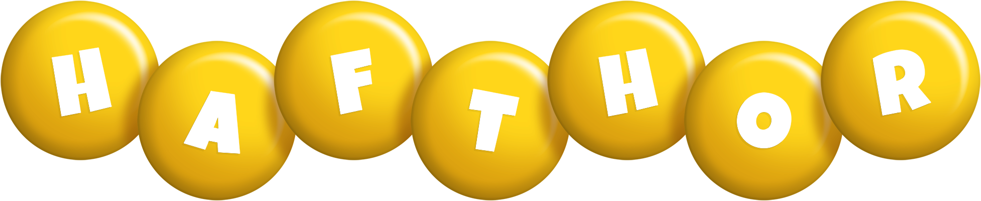 Hafthor candy-yellow logo