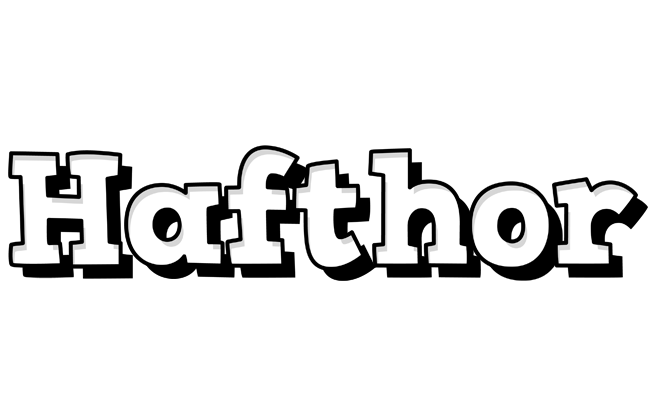 Hafthor snowing logo