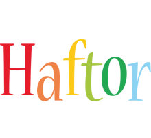 Haftor birthday logo