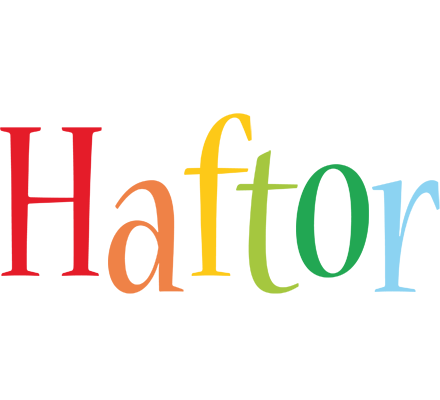 Haftor birthday logo