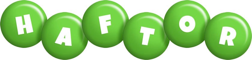 Haftor candy-green logo