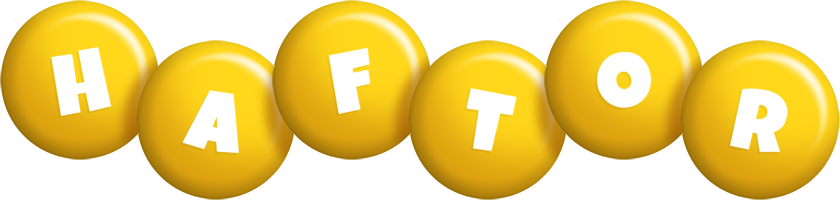 Haftor candy-yellow logo