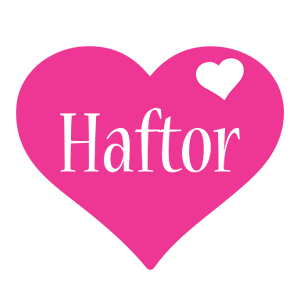 Haftor love-heart logo