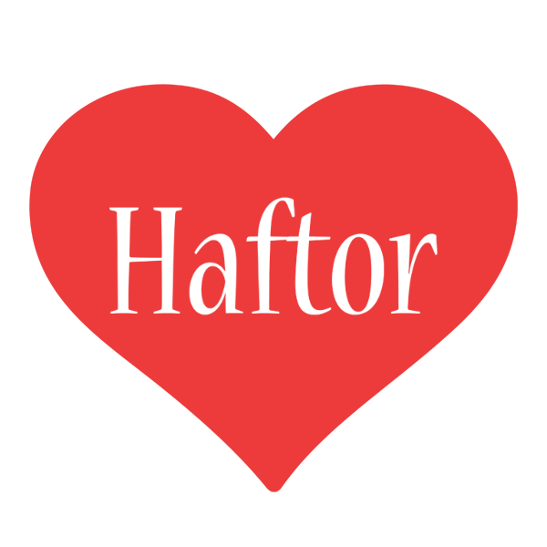 Haftor love logo