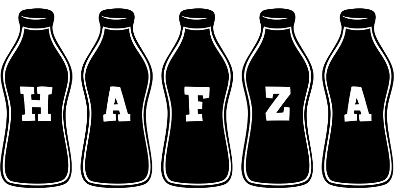 Hafza bottle logo