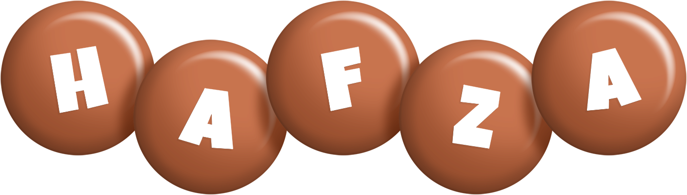 Hafza candy-brown logo