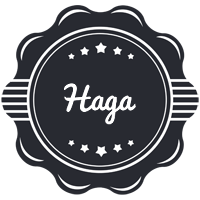 Haga badge logo