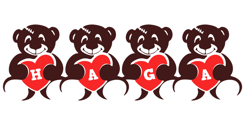 Haga bear logo