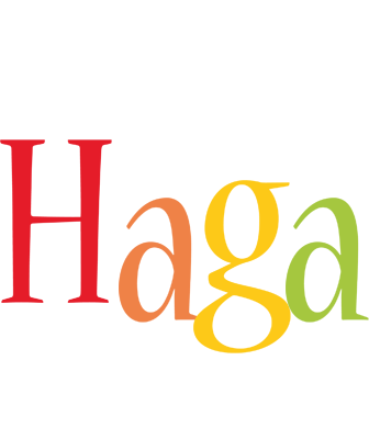 Haga birthday logo