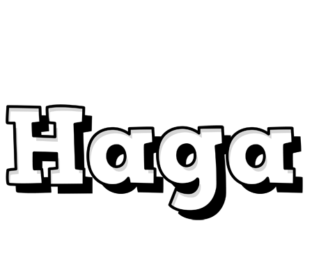 Haga snowing logo