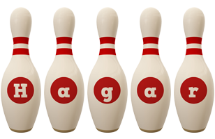 Hagar bowling-pin logo