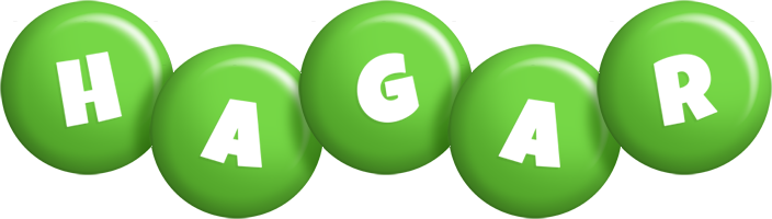 Hagar candy-green logo