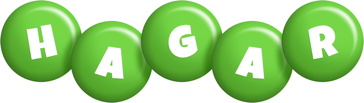 Hagar candy-green logo