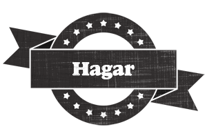 Hagar grunge logo