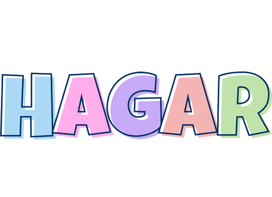 Hagar pastel logo