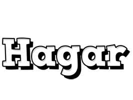 Hagar snowing logo