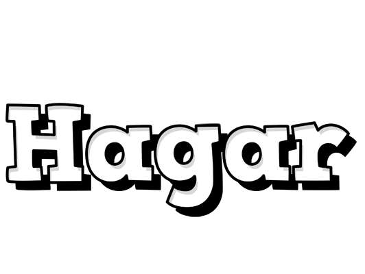 Hagar snowing logo