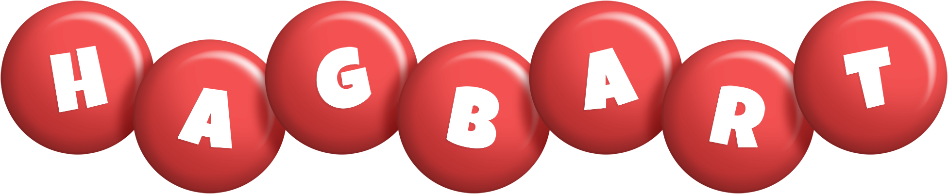 Hagbart candy-red logo