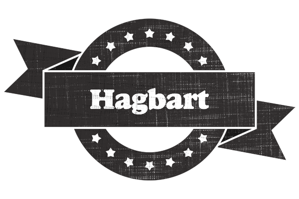 Hagbart grunge logo
