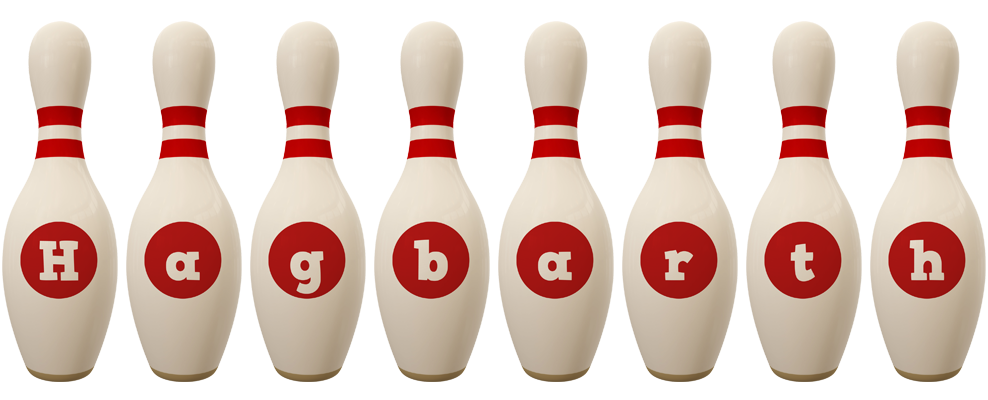 Hagbarth bowling-pin logo