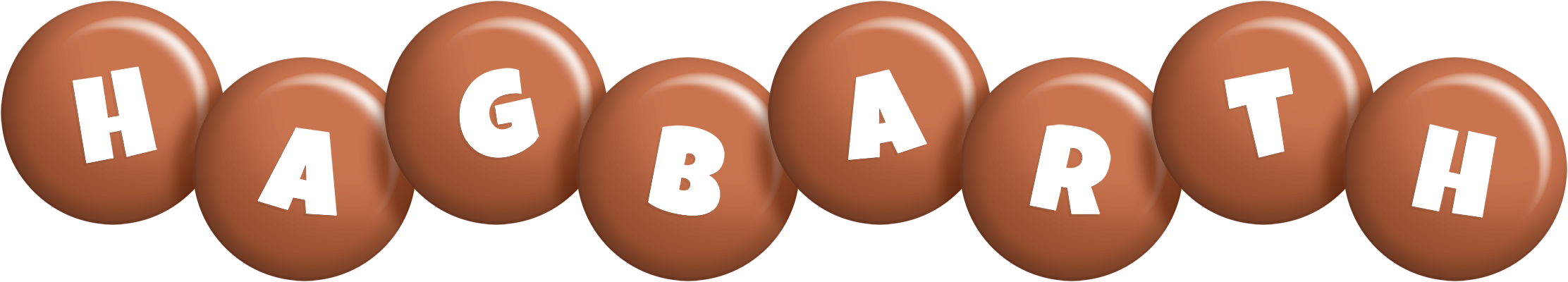Hagbarth candy-brown logo