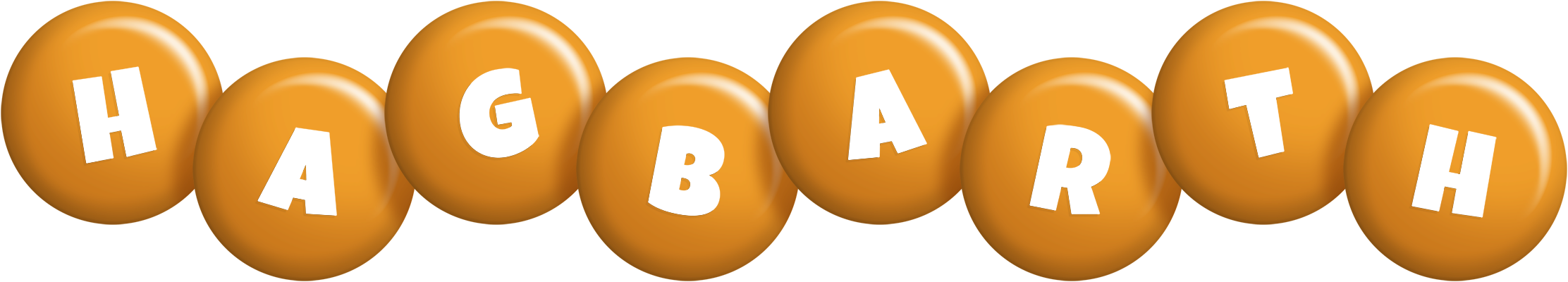 Hagbarth candy-orange logo