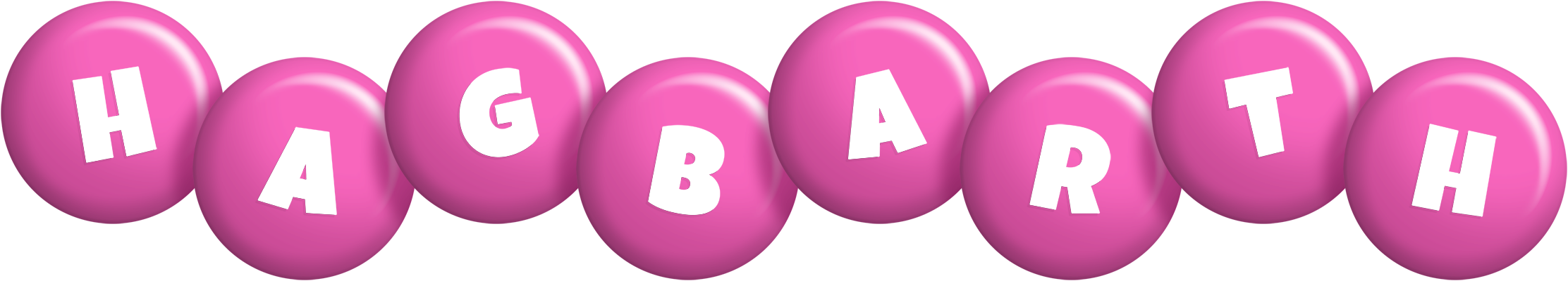 Hagbarth candy-pink logo