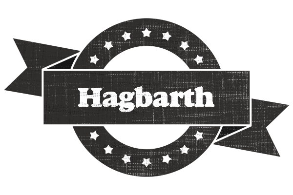 Hagbarth grunge logo