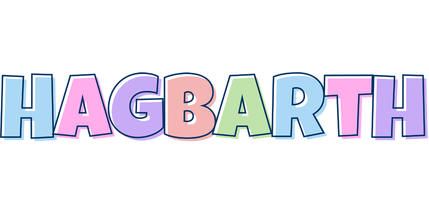 Hagbarth pastel logo