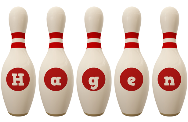 Hagen bowling-pin logo