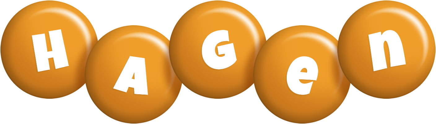 Hagen candy-orange logo
