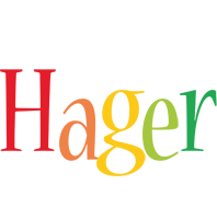 Hager birthday logo