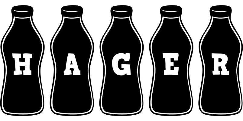 Hager bottle logo