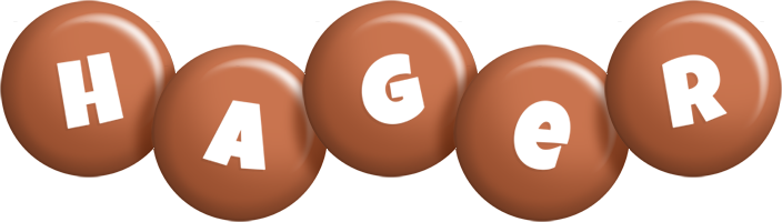 Hager candy-brown logo
