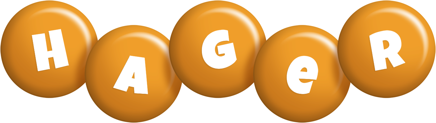 Hager candy-orange logo