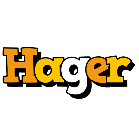 Hager cartoon logo
