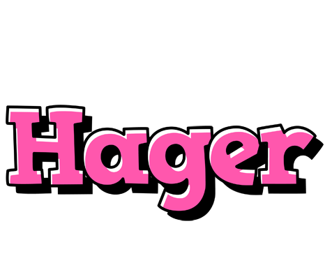 Hager girlish logo