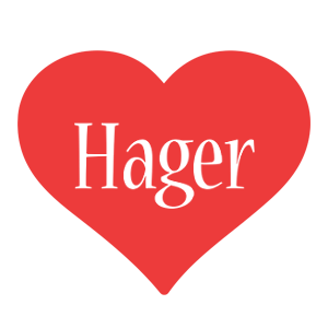 Hager love logo