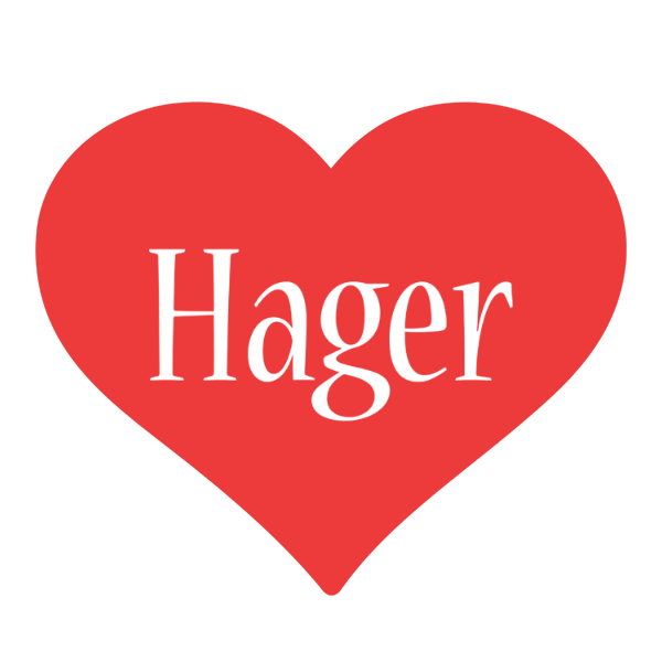 Hager love logo